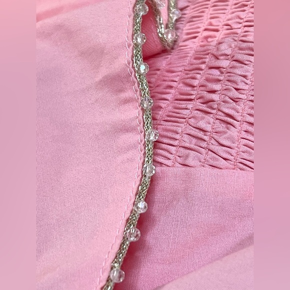 Wildfox Ruffle One Shoulder Davenay Top, Color Candy Pink, Size Large - Picture 2 of 11